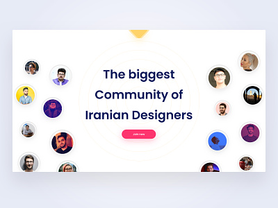 Iranian Designer✌🏻 community design iran minimal ui uidesign ux web website