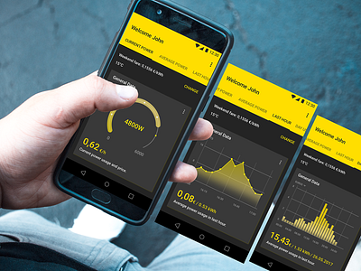 IoT app app design graphs icon interface iot uiux