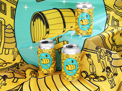 Kveik Pale Ale - Caskfest beer beerlabels branding craft design flat illustration productdesign vector