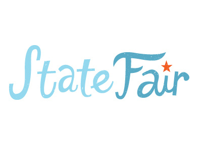 State Fair colorful fun lettering type