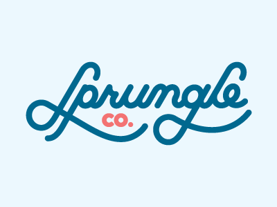 Sprungle branding id lettering script