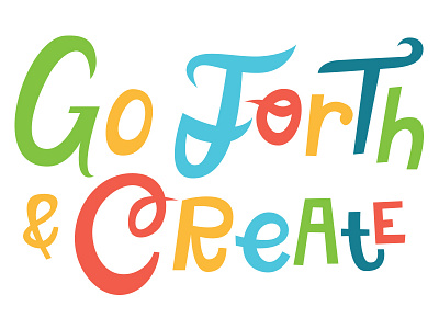 Go Fourth & Create 2014 calendar fun go forth and create hand lettering lettering whimsical