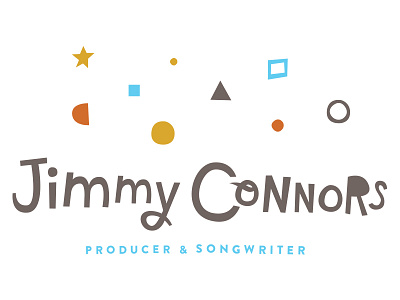 Jimmy Connors Lettering colors fun hand hand drawn lettering playful whimsical