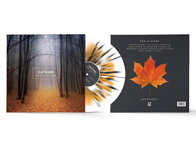 Ourlives—Den Of Lions design jacket leaf music packaging record record packaging