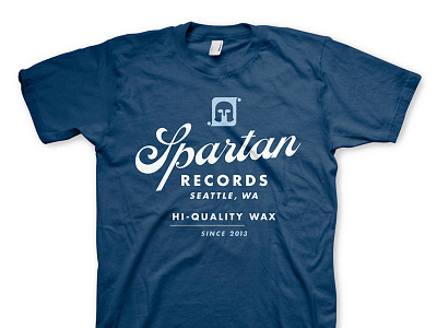 Spartan "Hi-Quality Wax" T-Shirt design label record spartan tee tshirt