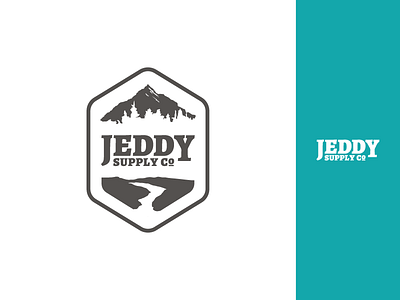 Jeddy Supply Co. brand branding identity logo mark outdoors rugged supplies type