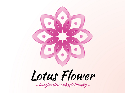 Lotus logo concept brand color designer gradient logo