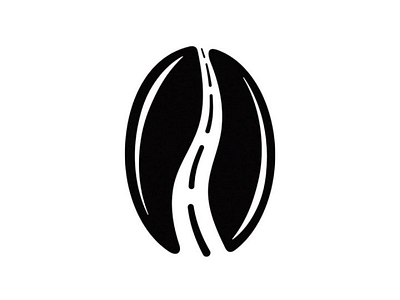 Coffee Road brand coffee design designer logo monochrome road