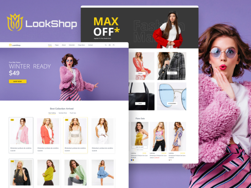 LookShop E- Commerce Website Design by Dhaval Radadiya on Dribbble