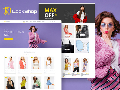 LookShop E- Commerce Website Design ecommerce shopping website ui uiux web design
