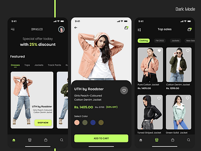 Diwas fashion ecommerce app design