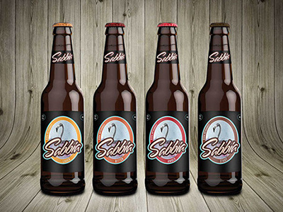 Sabbia Beer beer label packaging