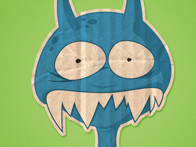 Toothy cartoon character design game illustration