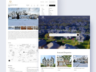 Real Estate Website billieargent branding branding design design minimal modern modernism professional design professional website property listing real estate real estate branding ui ux vector web design webdesign website website concept website design