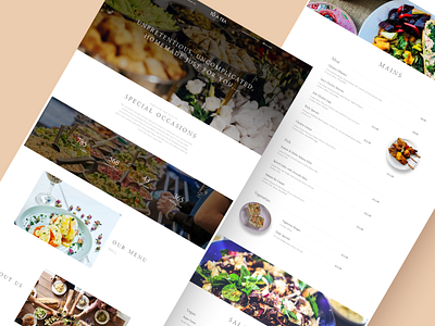 Website for London Cafe billieargent branding catering design interface light london menu menu design minimal minimalist restaurant restaurant branding typography ui ux vector webdesign website website design