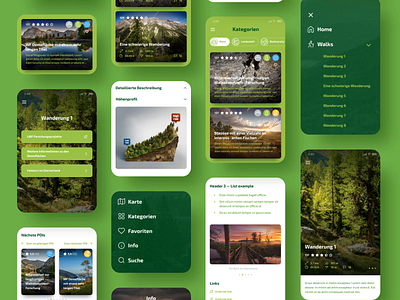 Mobile Version of Website - Science Walks billieargent branding design graphicdesign green hiking interface london mobile design mobile version nature typography ui design ux design vector web design webdesign website website concept website design