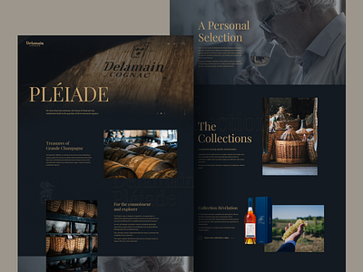 Website Design for Delamein Cognac