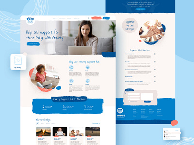 Web design for Anxiety Support Hub