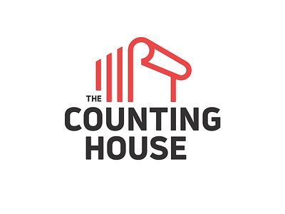 Logo Design for The Counting House branding building couning design digital graphic graphicdesign house icon illustration logo logodesign logos london pattern red sign structure typography vector