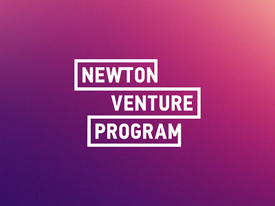 Logo for Newton Venture Program art branding dailylogo design flatdesign font gradient graphicdesign icon illustration logo logodesign logotype minimal minimalist logo program simple training typography vector