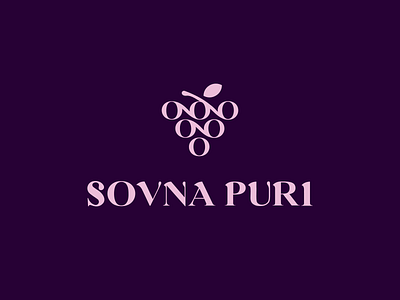 Logotype for Sovna Puri 🍷 branding dailylogo dailylogochallenge dailylogodesign design font grapes graphicdesign icon letters logo logodesign logotype london sketch symbol typography vector wine