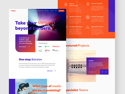 Andovar website dailyui design interface mobile modern orange purple typography ui ux web web design webdesign website