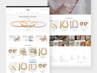 Carbo Jewelry Website Design creative dailyui design ecommerce elementor gold icon identity interface jewelry landing layout london simple ui ux web webdesign website wordpress