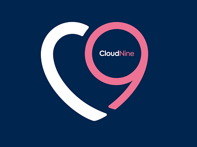 Dating Service Logotype 💑 branding cloudnine colours couples creative dating datinglogo datingservice datingwebsite design graphicdesign heartlogo logo logoconcept logodesign logotype london pink typography vector