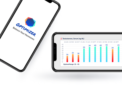 Optimizer App branding figma logo medical app mobile app design productdesign prototype tampa ux design uxdesign uxui