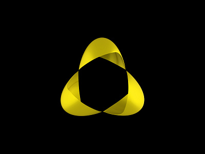 Plex 3d icon black icon yellow