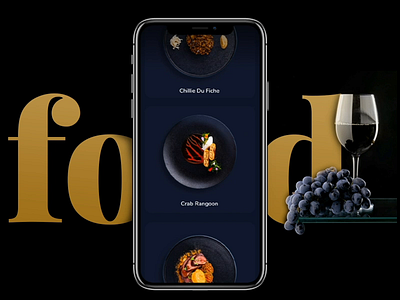 Food Order App - UI Design - 🥘 | Part 3 android app black dark delivery ecommerce food ios minimal order trend trending ui ux