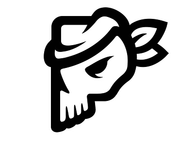 P + pirate logo art brand branding design illustration logo minimal p pirate simple ui vector