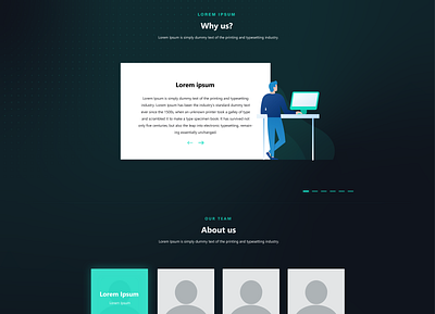 TEAMSHARQ - part of the page art brand branding design illustration illustrations logo minimal modern page simple site site part ui vector