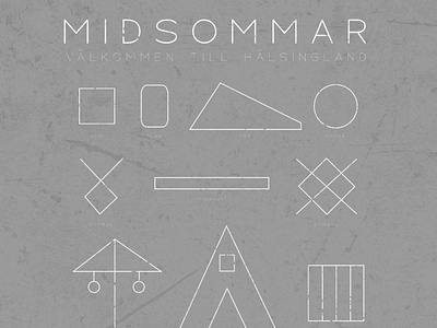Midsommar in isolation concept art midsommar poster design sweden
