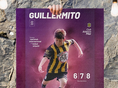 Torneo Guillermito 2020 branding design fútbol photoshop