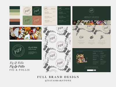 Full brand design - Fig & Follie app branding design flat graphic design illustration logo sketch