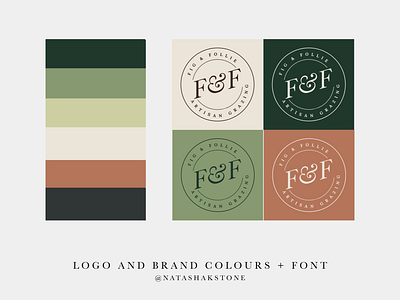 Logo design - Fig & Follie brand guidelines branding colour palette design graphic design illustration logo logo design rebrand