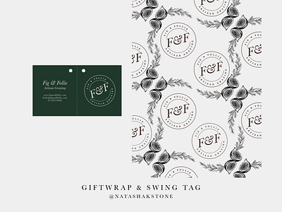 Packaging design - Fig & Follie brand design brand guidelines branding design flat giftwrap design graphic design illustration logo logo design packaging design rebrand