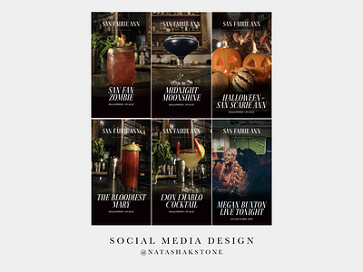 Social Media design - Instagram stories/highlights (Restaurant)
