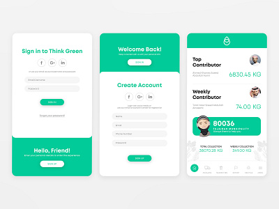 Think Green App - Redesign