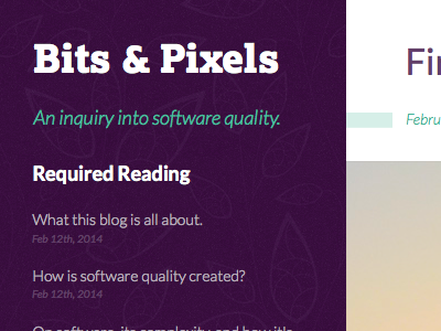 Bits & Pixels Blog Design