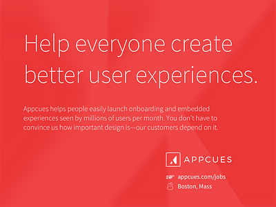 Join our team at Appcues!