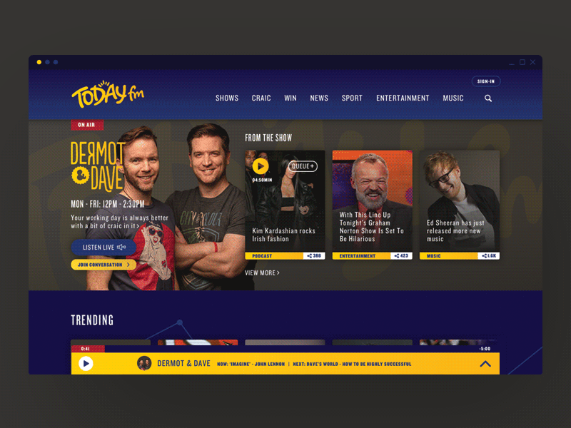 Today FM - Homepage