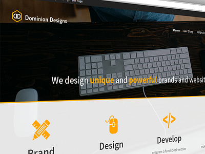 Dominion Designs Website Update - WIP2 dd design dominion designs website