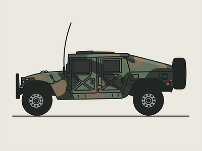Humvee army car design hummer humvee illustration military wheels