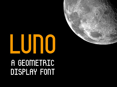 Luno Font creative market font geometric lunar moon nasa solar space sun typeface