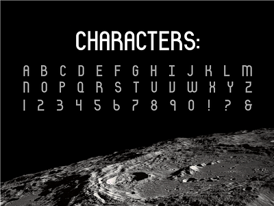 Luno Font - Characters