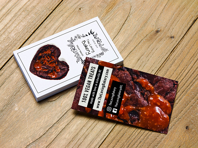 The Loving Bakery Business Cards bakery business card design graphic design vegan