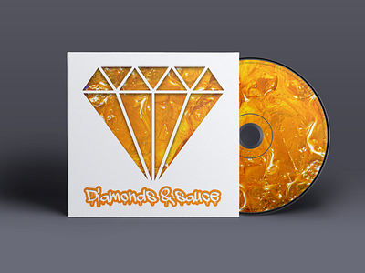 Diamonds and Sauce Album Cover album art cd cover photoshop product design