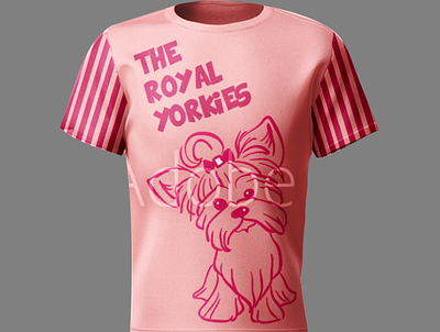 The Royal Yorkies BEHANCE adobe illustrator adobe photoshop design mockup t shirt typography vector
